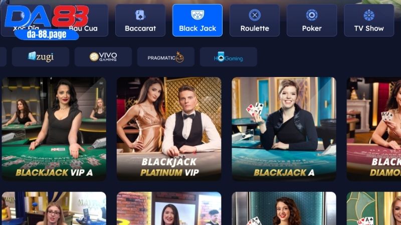 Blackjack là game Live Casino mang tính chiến thuật cao 
