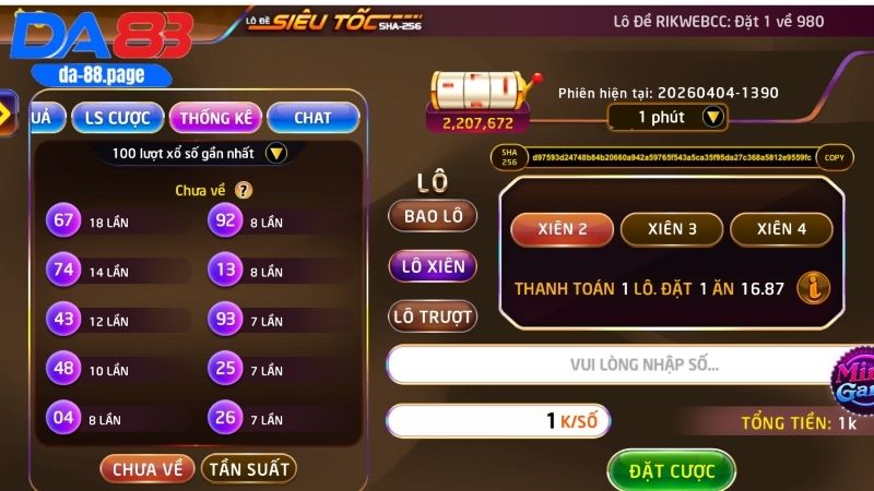Kinh nghiệm chơi Lô đề siêu tốc DA88 hiệu quả