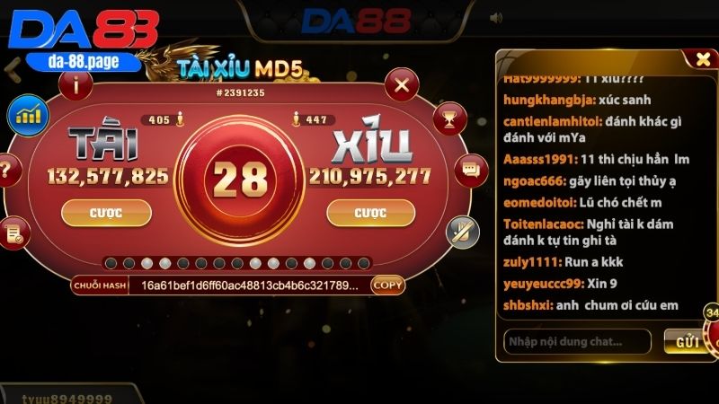 Quy tắc chơi Tài xỉu MD5 cơ bản