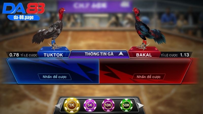Quy trình tham gia trò chơi Đá gà cựa sắt tại DA88