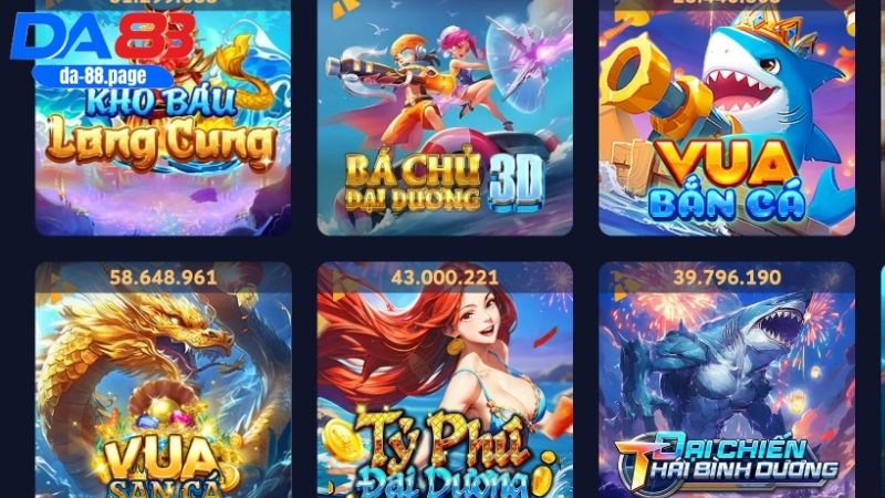 Tổng hợp các game săn cá mới lạ chỉ có tại DA88 